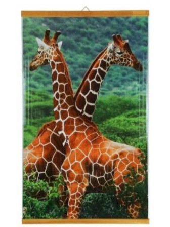 Инфракрасный настенный обогреватель Домашний Очаг Жирафы