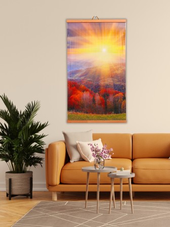 Инфракрасный настенный обогреватель Домашний Очаг Осенний Лес