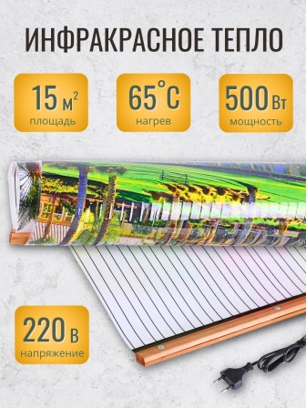 Инфракрасный настенный обогреватель Домашний Очаг Пальмы