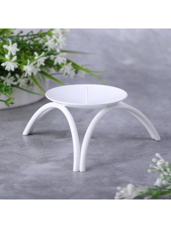 Подсвечник "Олимп" белый