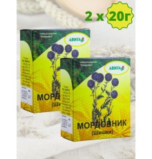 Мордовник "Авита" 25г х 2 шт. при эпилепсии, инфарктов, инсульта, атеросклероза