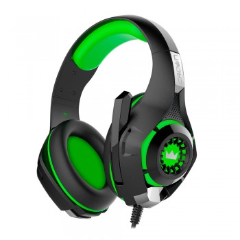 Гарнитура игровая CROWN CMGH-101T black&green   