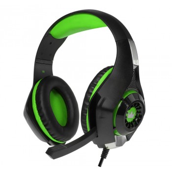 Гарнитура игровая CROWN CMGH-102T black&green