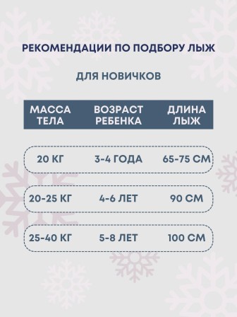 Лыжи детские "Лыжики Пыжики" ручки 75/75 с палками