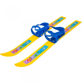 Лыжи детские Олимпик Спорт Мишки 66 см, с палками 75см в сетке 4630035334267