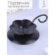 Подсвечник "Цветок" черный