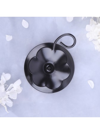 Подсвечник "Цветок" черный