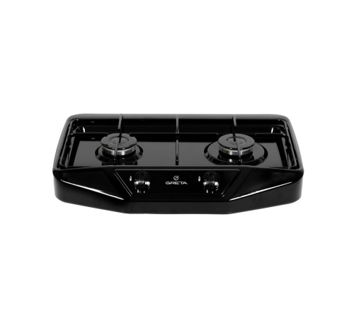 Газовая плита GRETA 1103 G(2)N 500 MN 00(D) черная, 2 конфорки