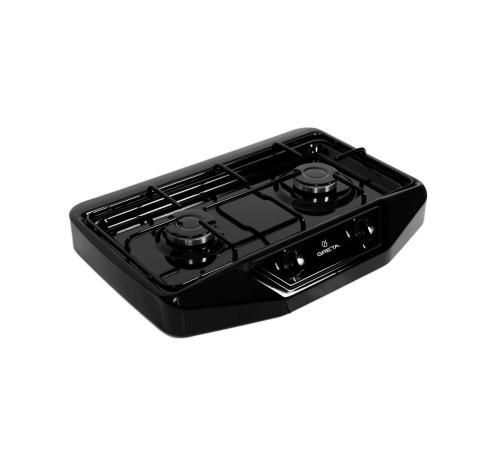 Газовая плита GRETA 1103 G(2)N 500 MN 00(D) черная, 2 конфорки