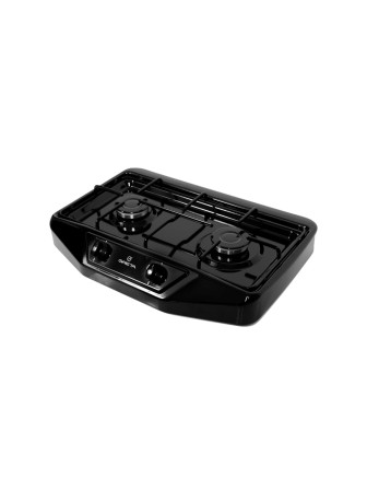 Газовая плита GRETA 1103 G(2)N 500 MN 00(D) черная, 2 конфорки