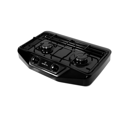 Газовая плита GRETA 1103 G(2)N 500 MN 00(D) черная, 2 конфорки