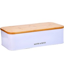 Хлебница "Mayer & Boch" 29908, 42х22,5х12,5см сталь/бамбук