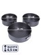 Формы для выпечки разъемные набор из 3 шт. Mallony SF-002SET, диаметр 20,22,24 см