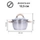 Кастрюля из нержавеющей стали 1,8 л Mallony Fortuna с крышкой