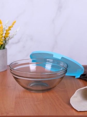 Миски стеклянные с крышкой, набор 5 шт. MALLONY INSALATO 