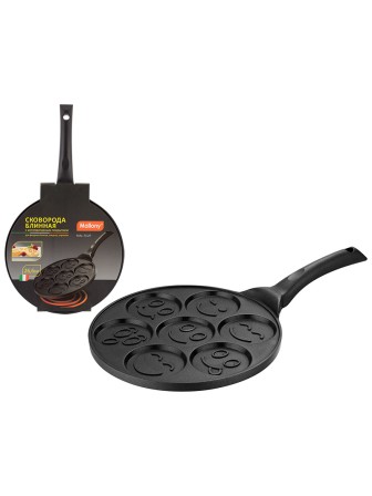 Сковорода блинная MALLONY MAL-7CUP фигурная, 26 см