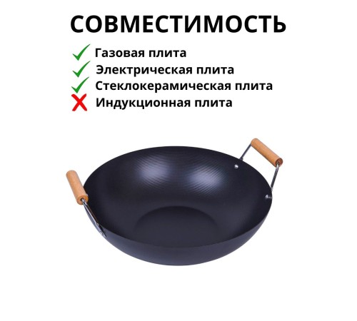 Сковорода ВОК Mallony LARGO антипригарная, 32 см
