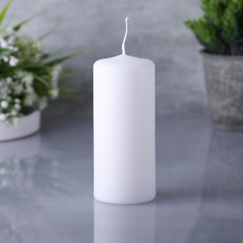 Свеча декоративная белая пеньковая Омский свечной
