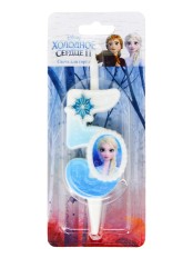 Свеча для торта 5 "Холодное Сердце", Эльза