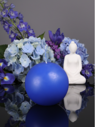 Свеча Шар лавандовая 55 мм Омский свечной