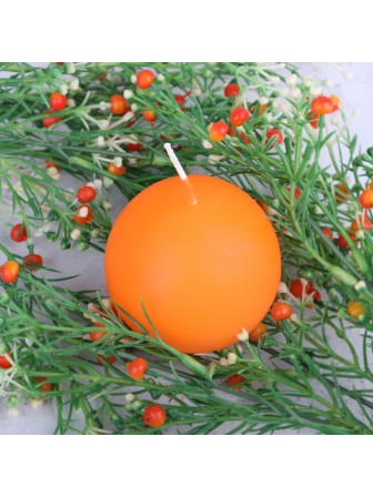 Свеча Шар оранжевый, 55 мм