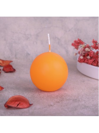 Свеча Шар оранжевый, 55 мм