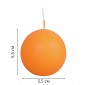 Свеча Шар оранжевый, 55 мм