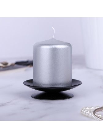 Свеча пеньковая Серебряная, 5 см Омский свечной