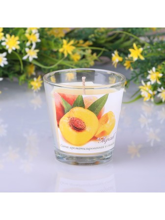 Свеча ароматические в стакане "Персик" 