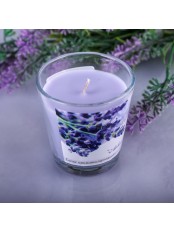 Свеча ароматическая в стакане "Лаванда" Омский свечной