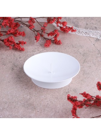 Подсвечник "Лотос" белый Омский свечной