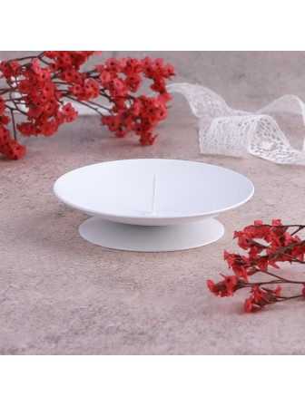 Подсвечник "Лотос" белый Омский свечной