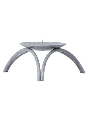 Подсвечник "Олимп" серый