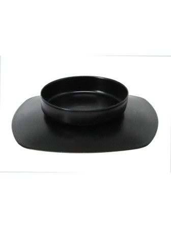 Подсвечник "Таблетка" черный