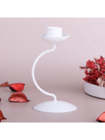 Подсвечник "Моно" белый