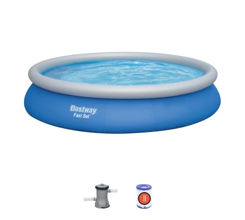 Бассейн Bestway 57313 надувной, 457х84 см, 9677 л