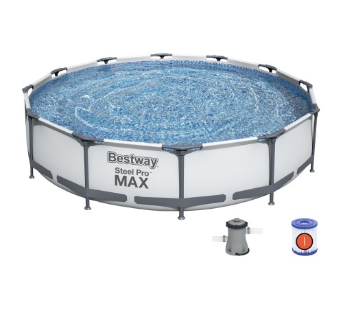 Бассейн Bestway 56416 каркасный, 366х76 см, 6473 л, фильтр-насос 1249 л/ч