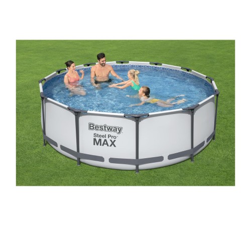 Бассейн Bestway 56418 каркасный, 366х100см, 9150 л, фильтр-насос 2006 л/ч, лестница