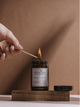 Аромасвеча Botavikos "Розмарин-Цитрус", 90 г