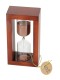Часы песочные 5 минут Стеклоприбор, песок коричневый, корпус вишня