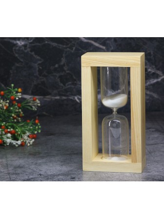 Часы песочные 5 минут Стеклоприбор деревянный корпус, песок белый, цвет натуральный