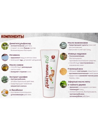 Крем Фитол-7 Диастопин-Fito для сухой кожи ног, 75 г