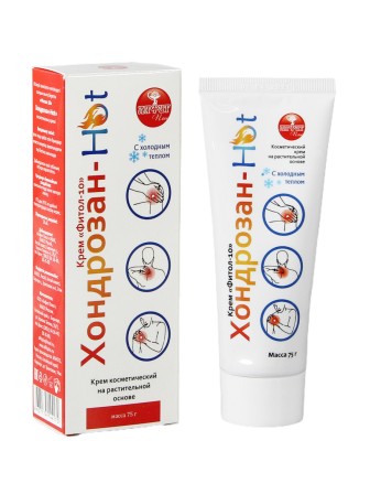 Крем Фитол-10 "Хондрозан-Hot" при активных физических нагрузках, 75 г
