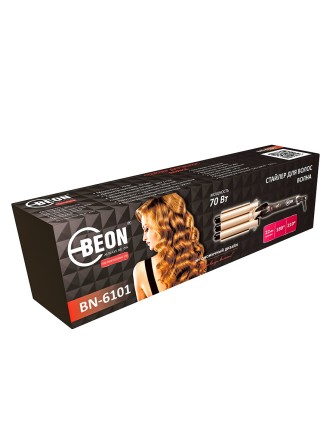 Стайлер для волос тройной Beon BN-6101 керамика