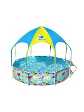 Бассейн Bestway 56432 каркасный с навесом 1688 л, 244х51 см