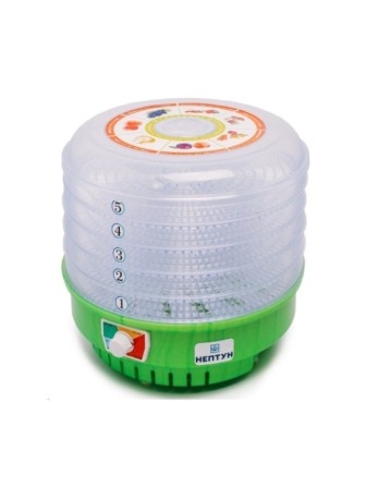 Электросушилка Нептун-5, 5 лотков прозрачных, 500 Вт