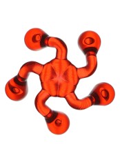 Массажер ЛАПОНЬКА-1 КРАСНЫЙ медицинский гладкий, 5 массажных элементов