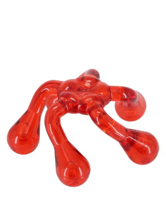 Массажер ЛАПОНЬКА-1 КРАСНЫЙ медицинский гладкий, 5 массажных элементов