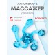 Массажер ЛАПОНЬКА-2 бирюзовый, 5 массажных элементов с шипами 