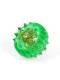 Массажер МАССАЖНЫЙ ШАРИК ЗЕЛЕНЫЙ медицинский с двумя металлическими пружинами, в блистере